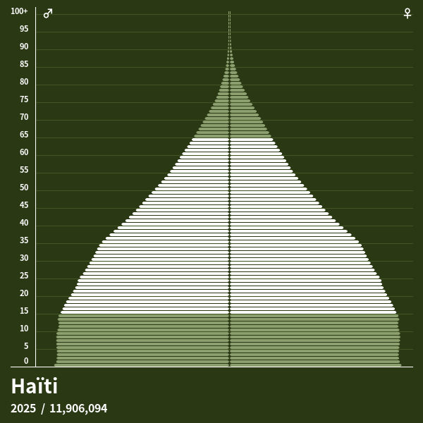 Pyramide de population de Haïti 2024 Pyramides de population