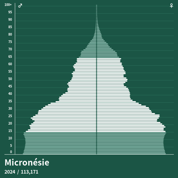 Pyramide De Population De Micronésie 2023 Pyramides De Population 0795