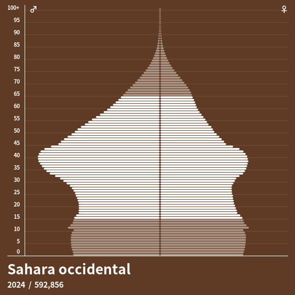 Pyramide De Population De Sahara Occidental 2023 Pyramides De Population 0280